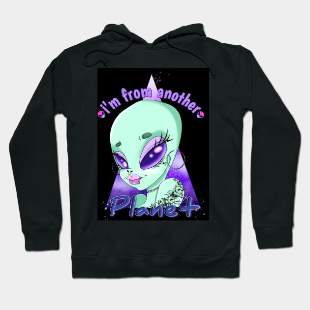 I'm from another planet Hoodie by YaR Comics